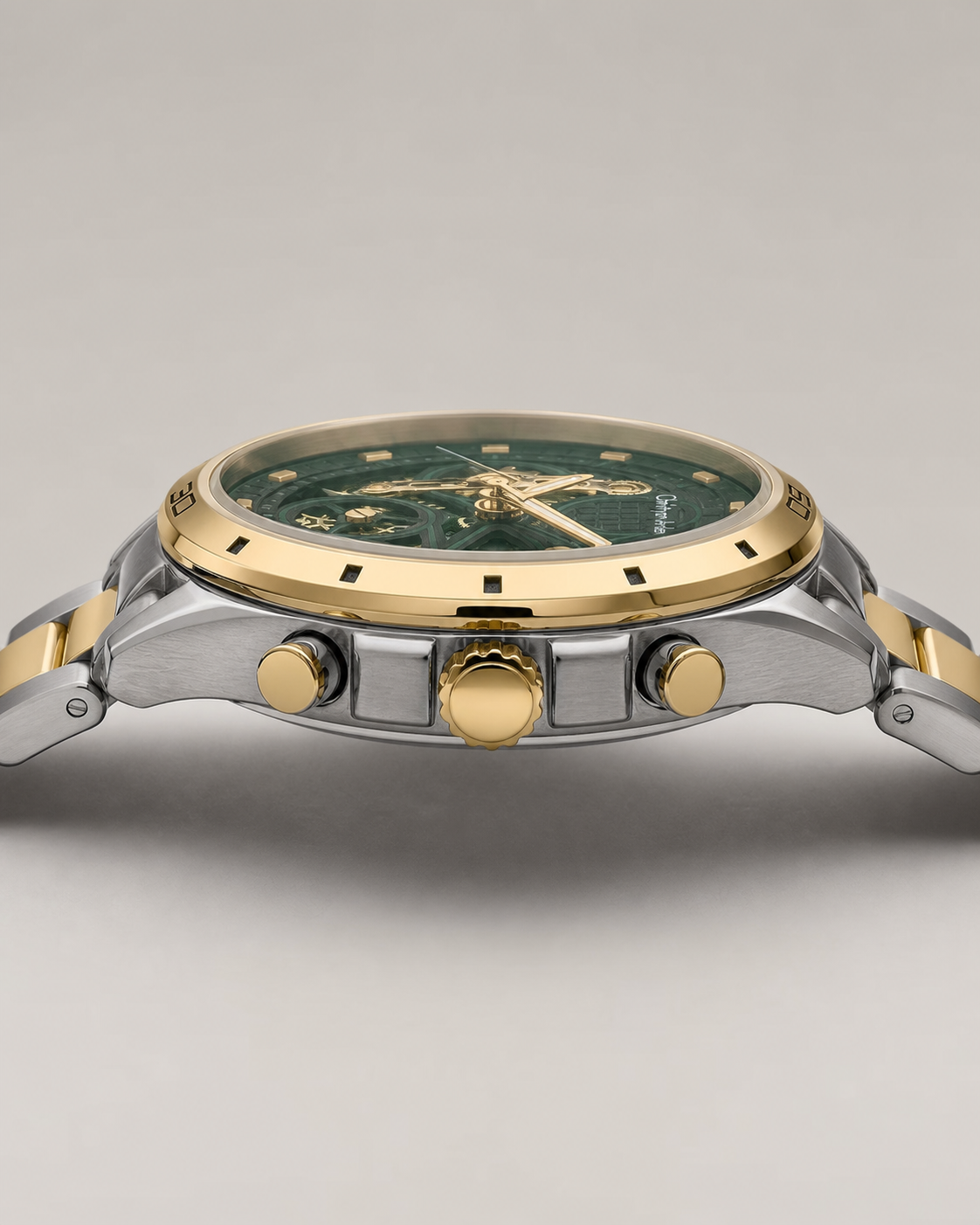 Side profile of the CA-202 watch case