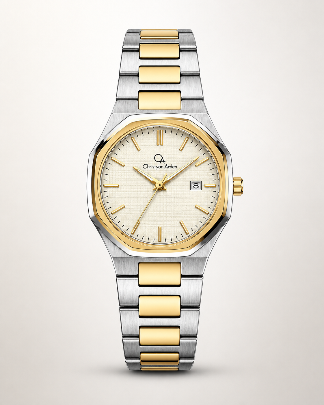 Regent Ivory Classic Christyan Arden produced quartz watch style shown from the front