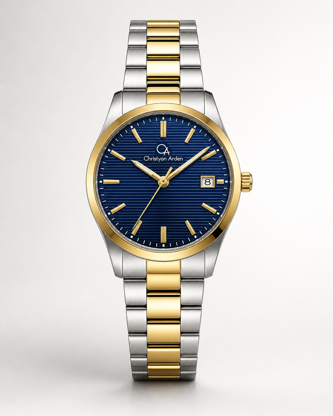 Regent Royal Blue Classic Christyan Arden produced quartz watch style shown from the front