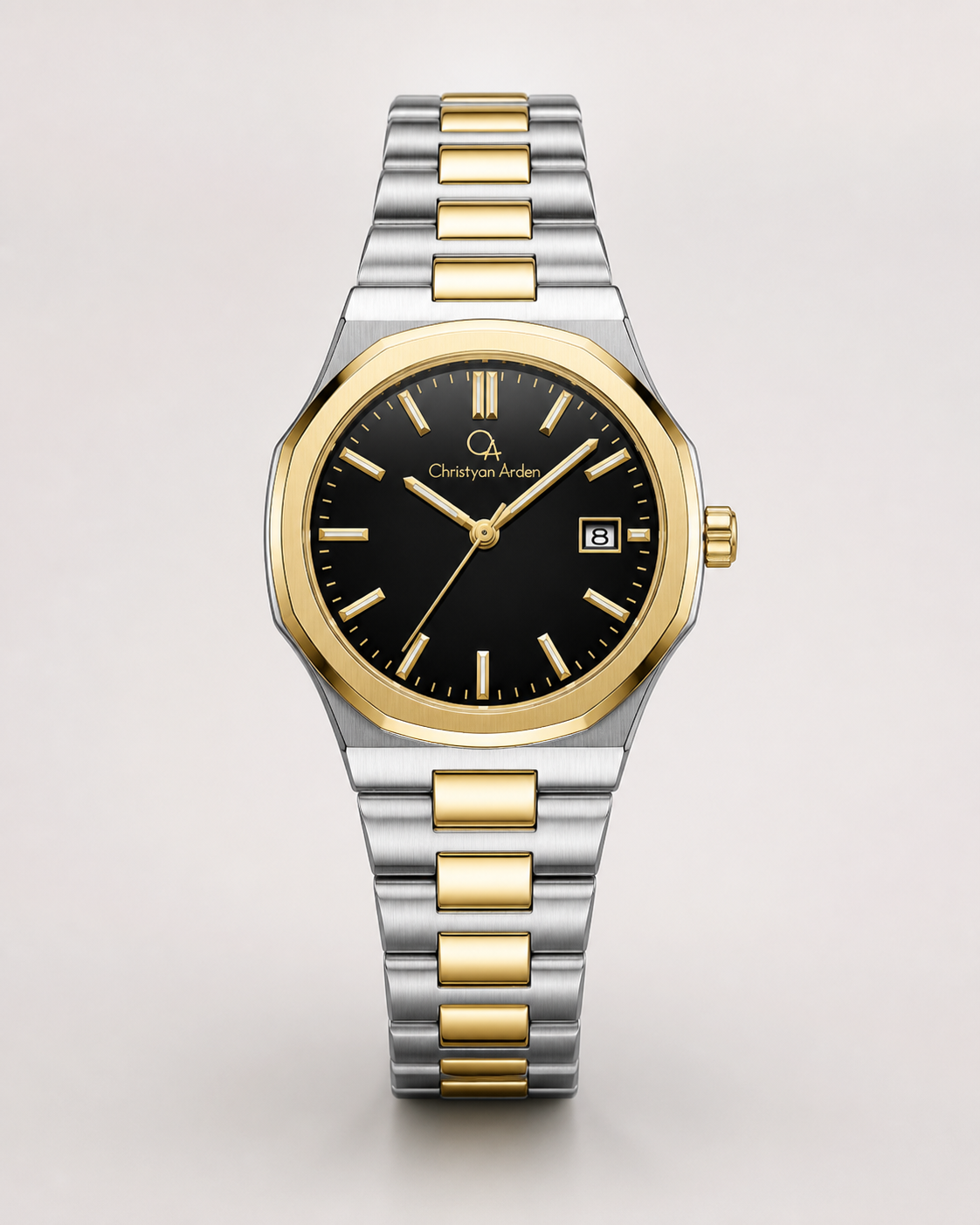 Regent Onyx Classic Christyan Arden produced quartz watch style shown from the front