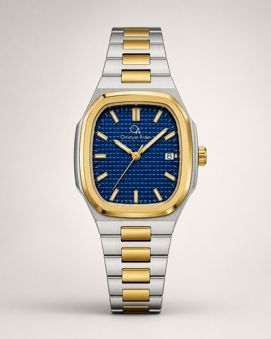 Metropolitan Royal Integrated Christyan Arden produced quartz watch style shown from the front